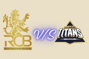 royal challengers bengaluru vs gujarat titans timeline